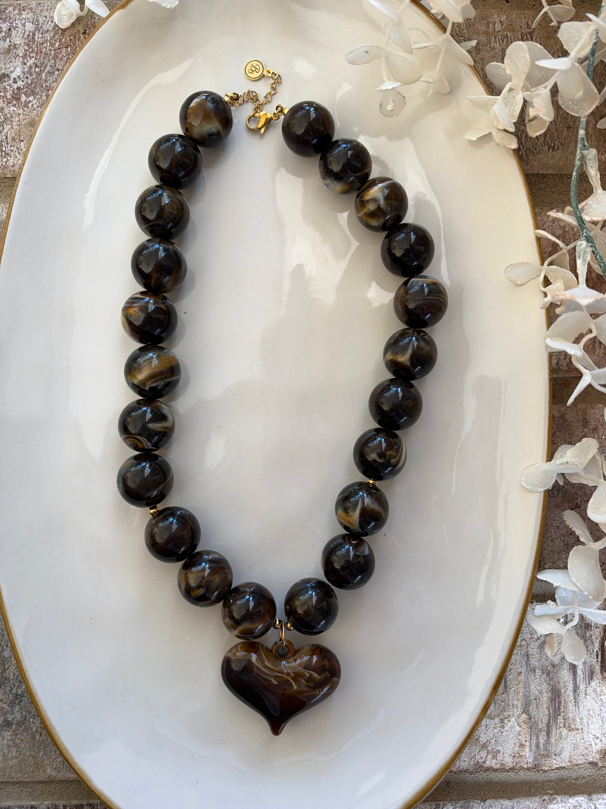 The Marbled Heart in Brown