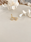 Round Drop Earrings