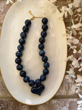 The Marbled Heart in Navy